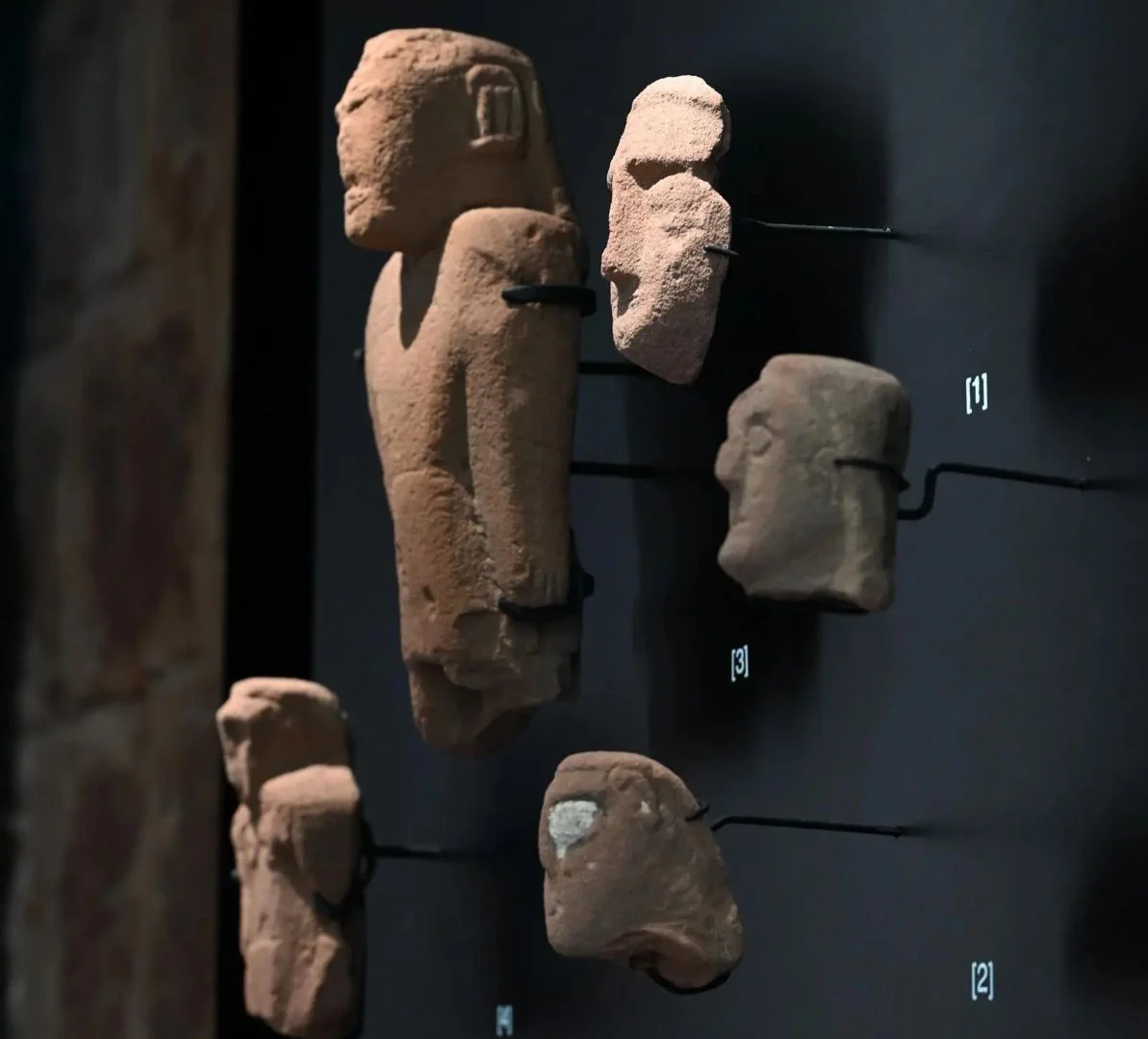 Artefacts displayed at the Dadan archaeological exhibition in AlUla
