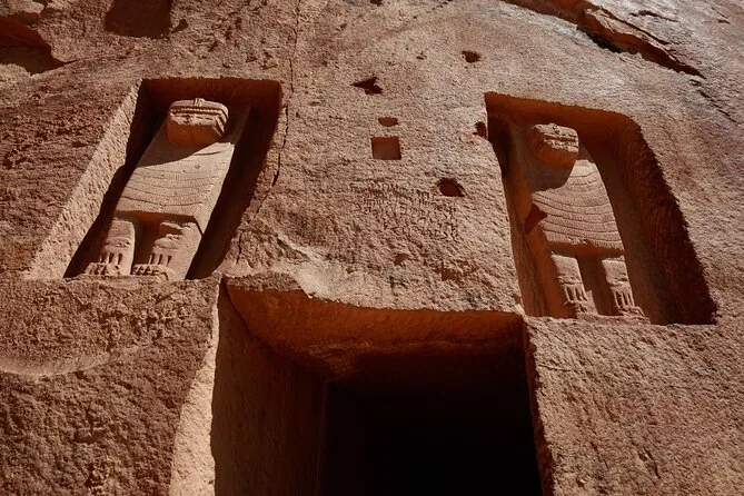 Ancient carved structures at Dadan in AlUla