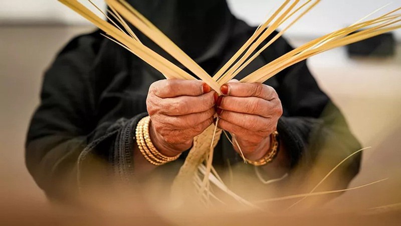 Traditional weaving in AlUla