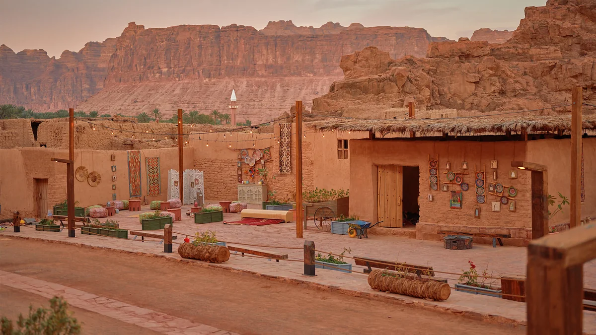 Old Town Market Street in AlUla